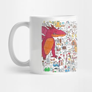 Dragon Crashes the Party Mug